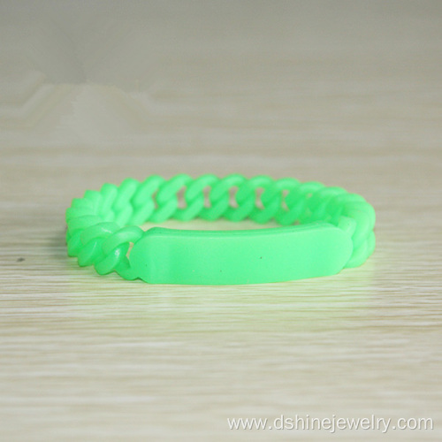 Multicolors Teenager Soft Rubber Twisted Silicone Bracelets